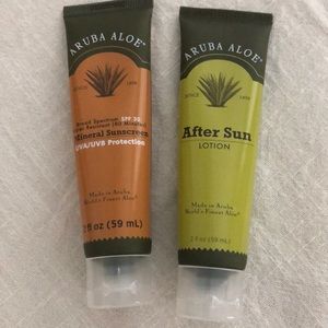 Never used Aruba Aloe sunscreen and lotion